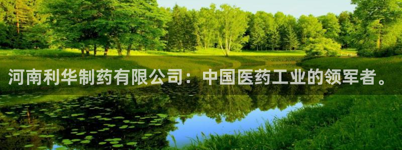 ag九游老哥俱乐部:河南利华制药有限公司:中国医药工业的领军